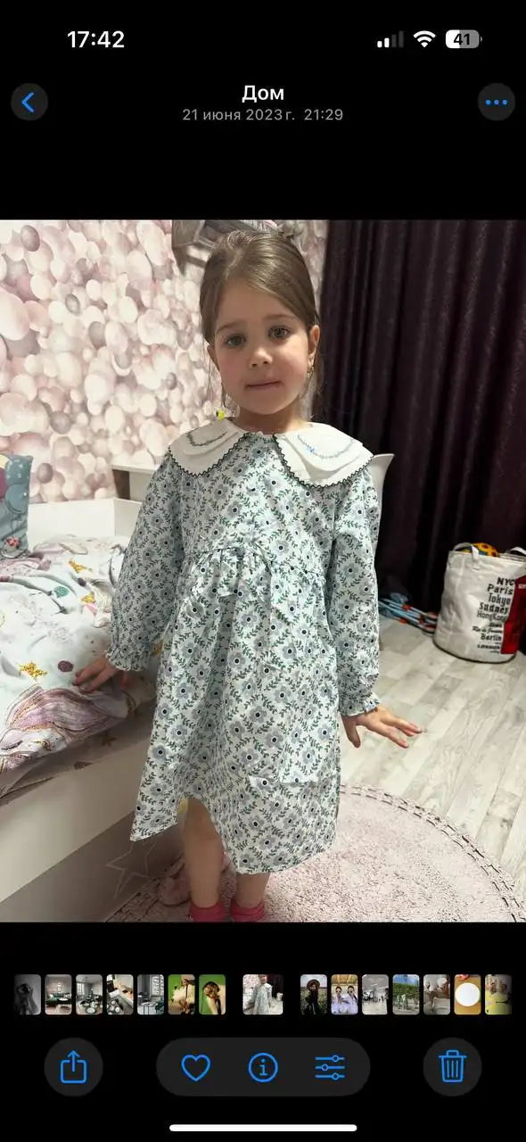 Продам платье размер 120 хлопок