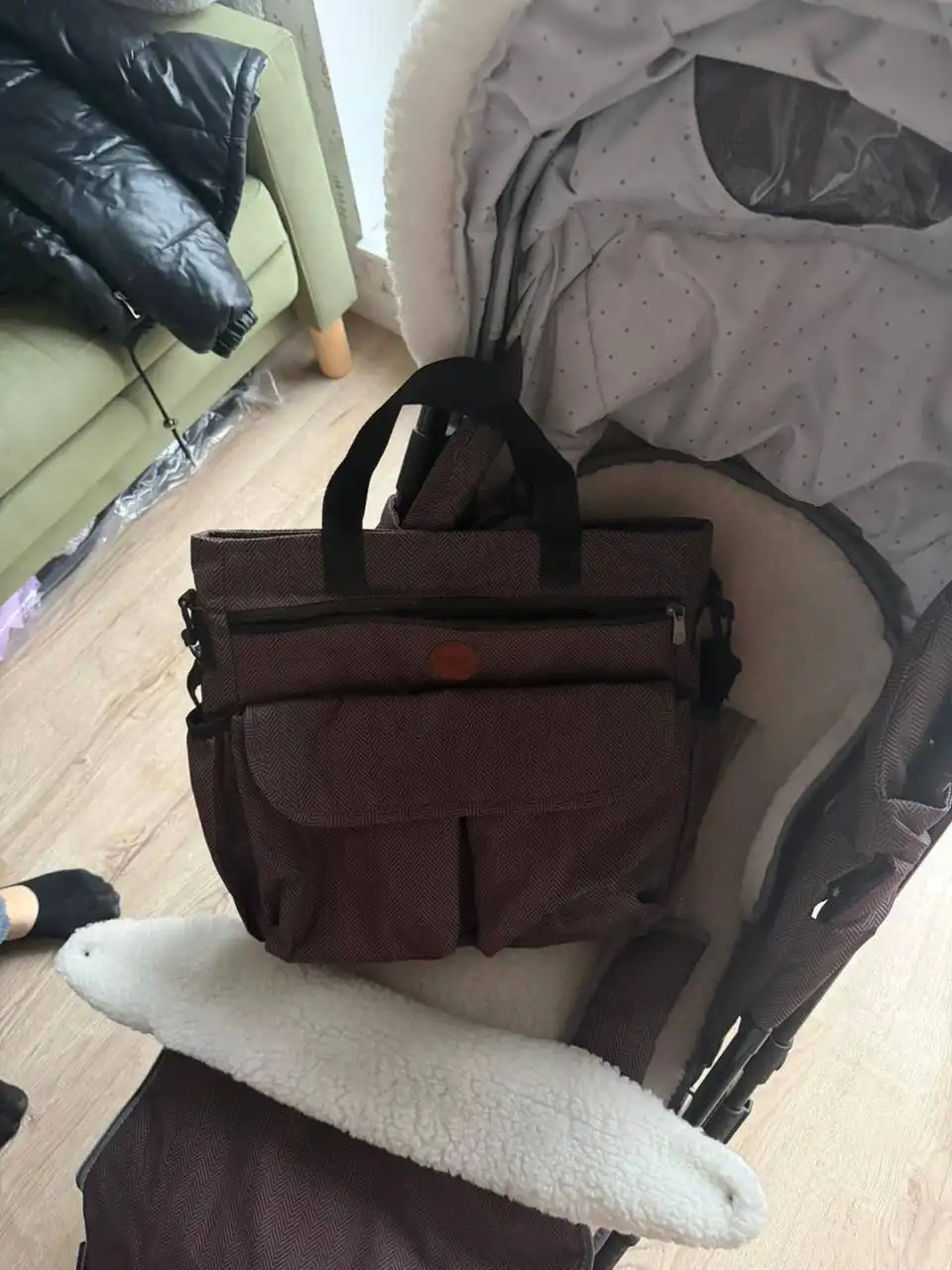 Зимняя коляска-санки в хорошем состоянии