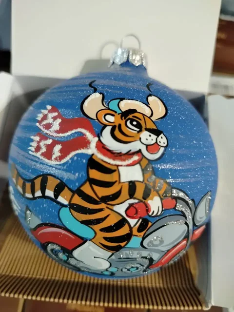 Художественные стеклянные фигурки с росписью тигров - частное объявление в Балашиха