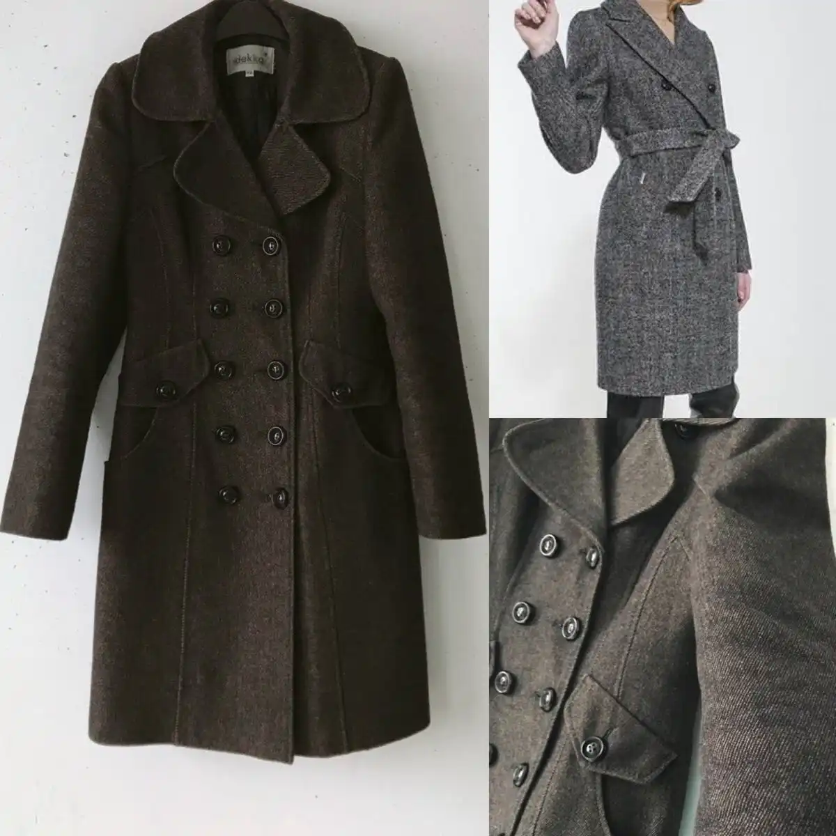 Зимнее пальто Dekka из твида - Верхняя одежда (Одежда) в Балашиха