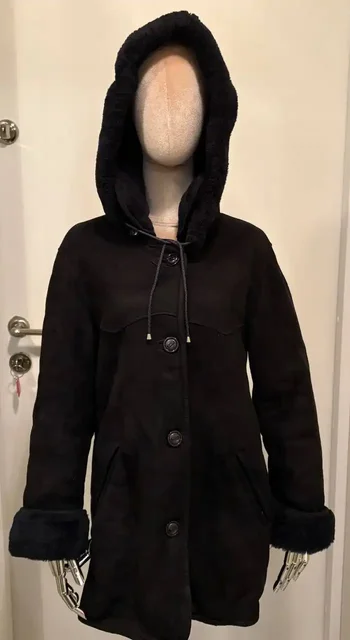 Куртка-дубленка натуральная овчина темно-синего цвета - Свитера в Балашиха