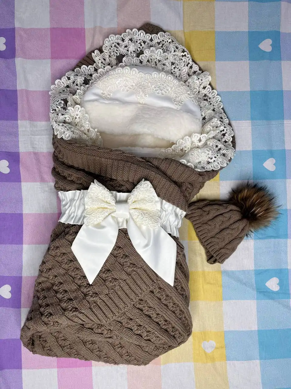 Зимний праздничный комплект на выписку для новорожденного - Одежда для новорожденных (Товары для детей) в Балашиха