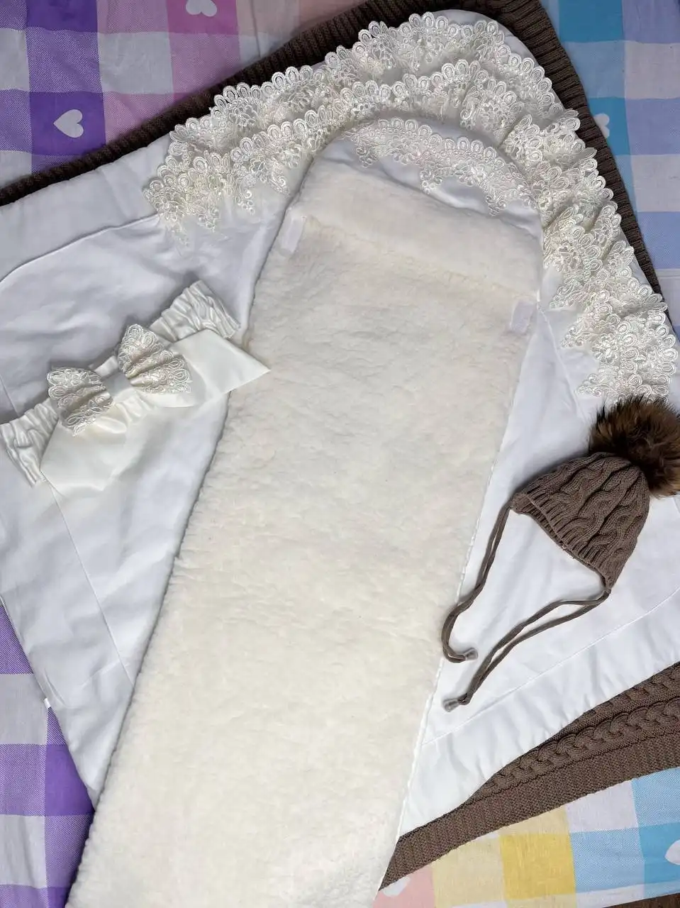 Зимний праздничный комплект на выписку для новорожденного - Одежда для новорожденных (Товары для детей) в Балашиха