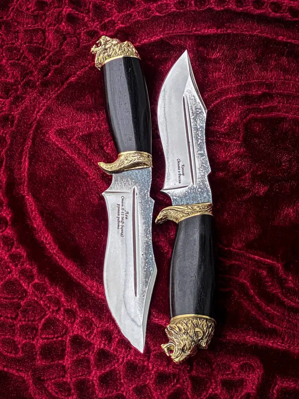 Нож 'Лев' из стали х12мф с кожаными ножнами - Ножи (Барахолка) в Махачкала