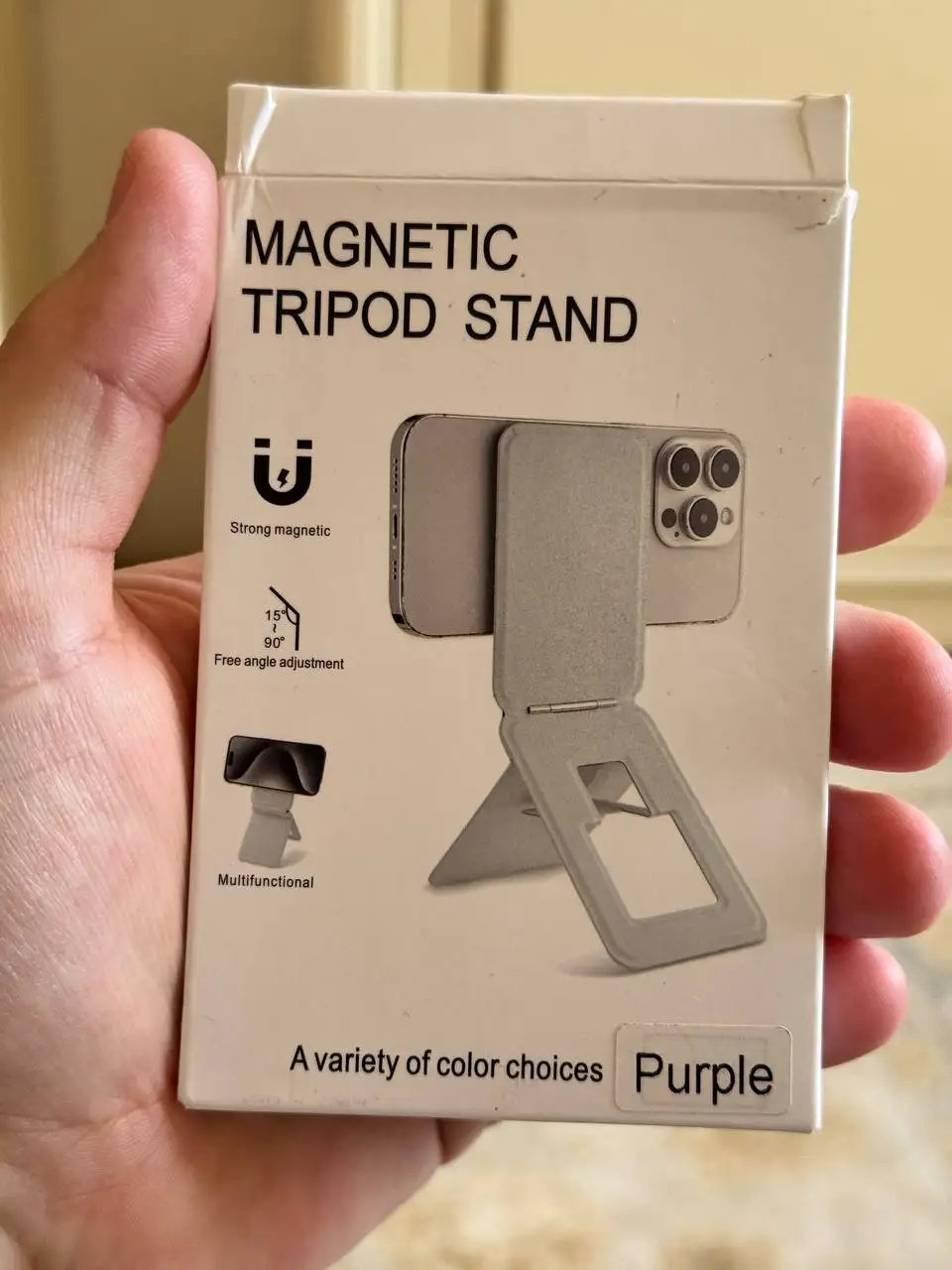Трипод с магнитным кольцом для телефона - Аксессуары для телефонов (Электроника) в Махачкала