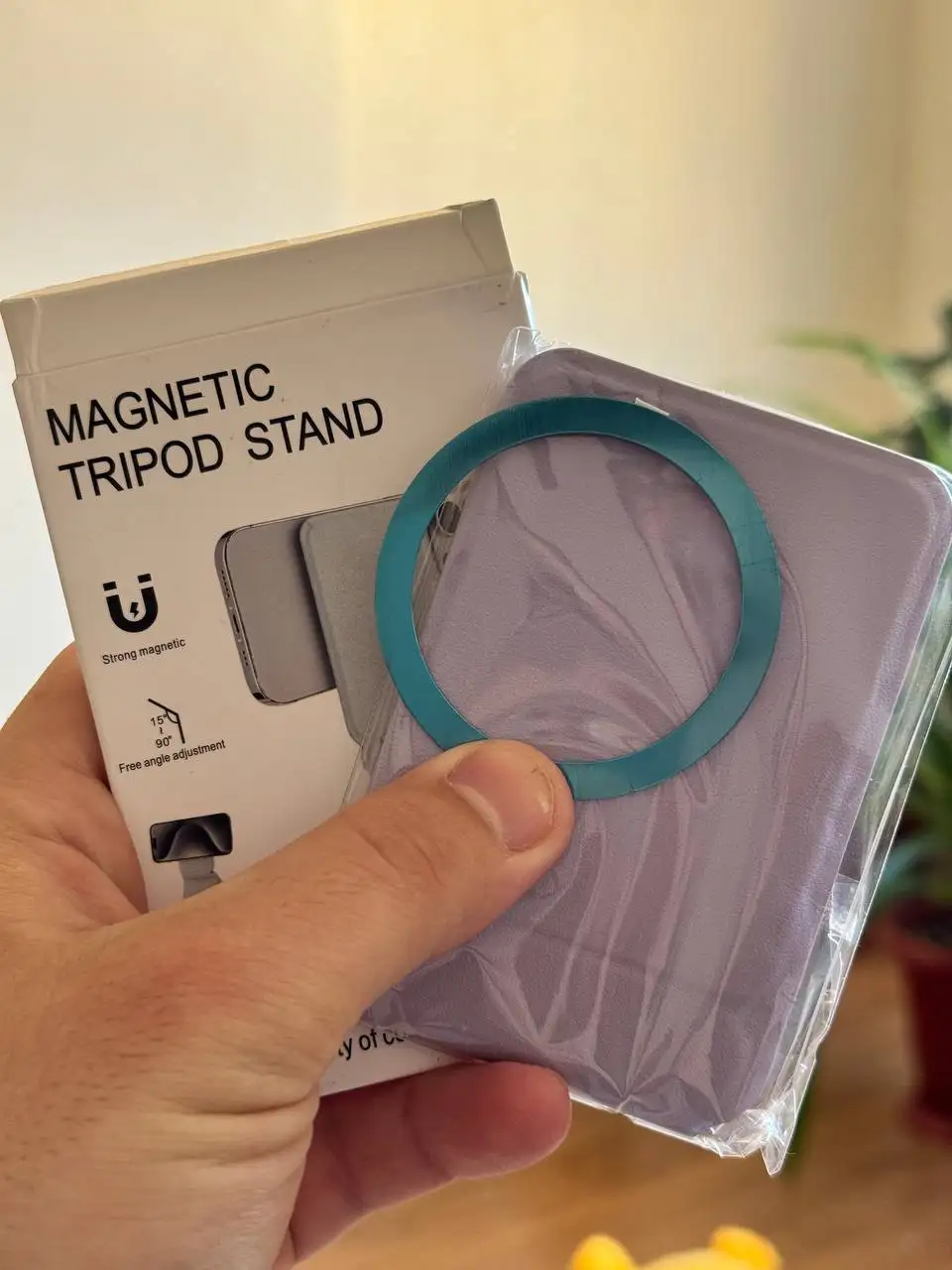 Трипод с магнитным кольцом для телефона - Аксессуары для телефонов (Электроника) в Махачкала