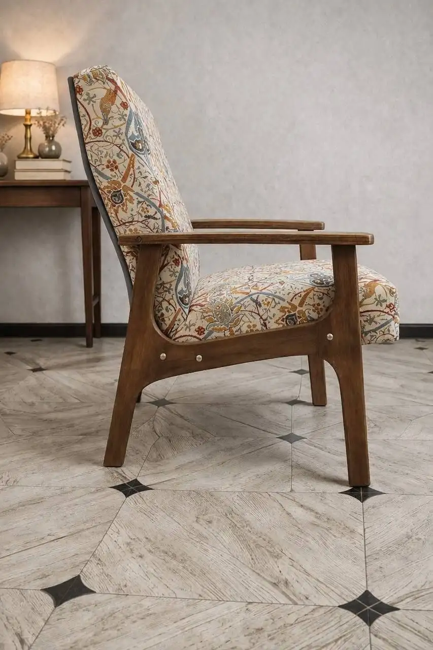 Винтажное кресло СССР с историей, восстановленное - Мебель (Барахолка) в Краснодар