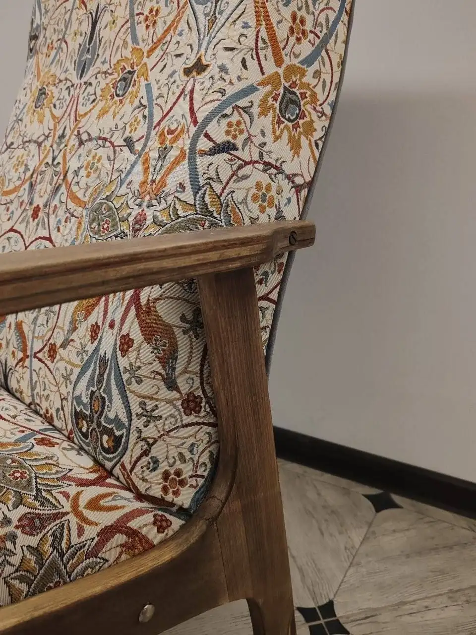 Винтажное кресло СССР с историей, восстановленное - Мебель (Барахолка) в Краснодар