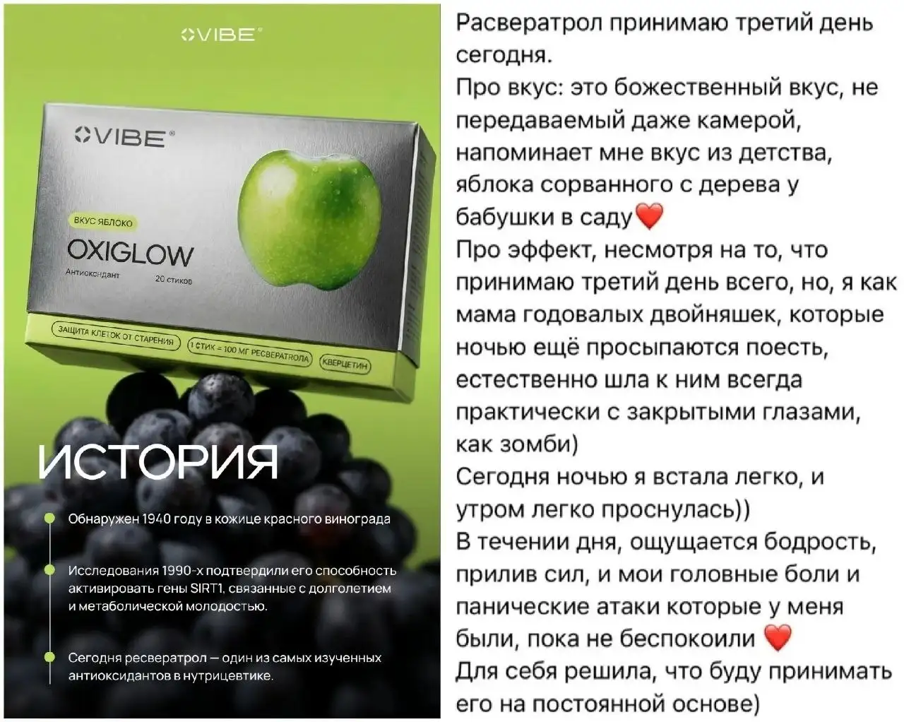 OxiGlow от VIBE - формула нового поколения с ресвератролом и кверцетином - Биодобавки (Красота и здоровье) в Краснодар