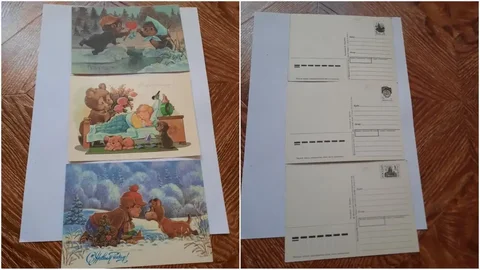 Подборка открыток СССР и России художника Зарубина 1990-1992 гг - Филателия/Коллекционирование в Ростов-на-Дону