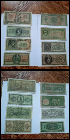 Старые банкноты Греции 1920-1940х годов - ободы для штанг в Ростов-на-Дону