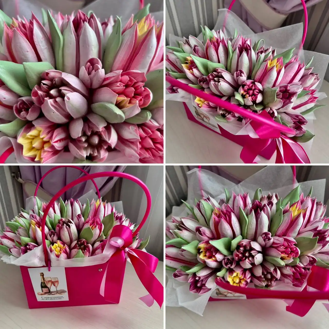 Сумочка с тюльпанами ручной работы - Хендмейд (Барахолка) в Самара