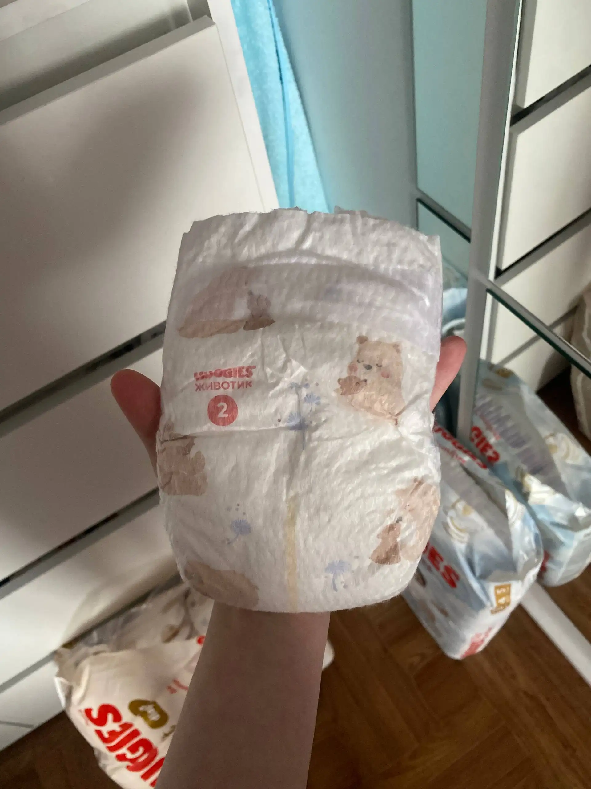 Продам памперсы 4-6кг, использовано 27 из 73 - Памперсы/Подгузники (Товары для детей) в Самара