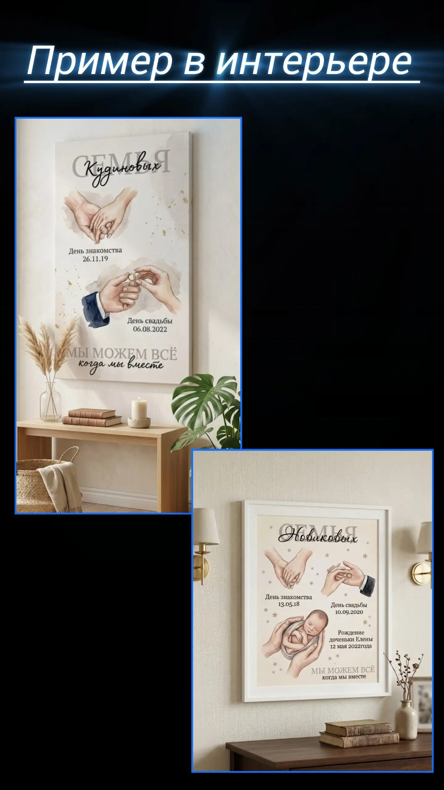 Семейный постер с важными датами - Полиграфия/Постеры (Хобби и отдых) в Самара