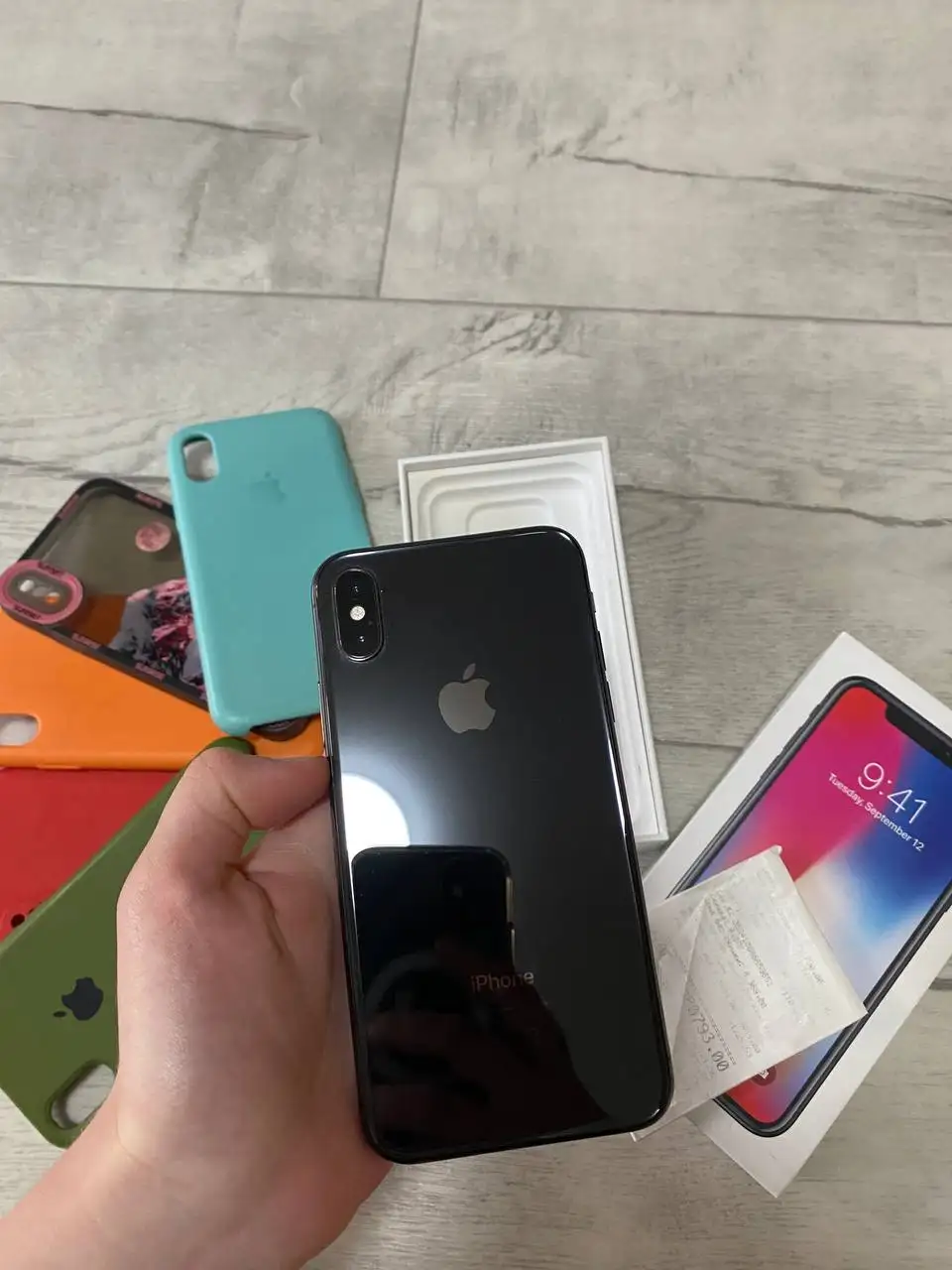 iPhone X 64 ГБ с защитным стеклом, АКБ 85% - Смартфоны (Электроника) в Самара