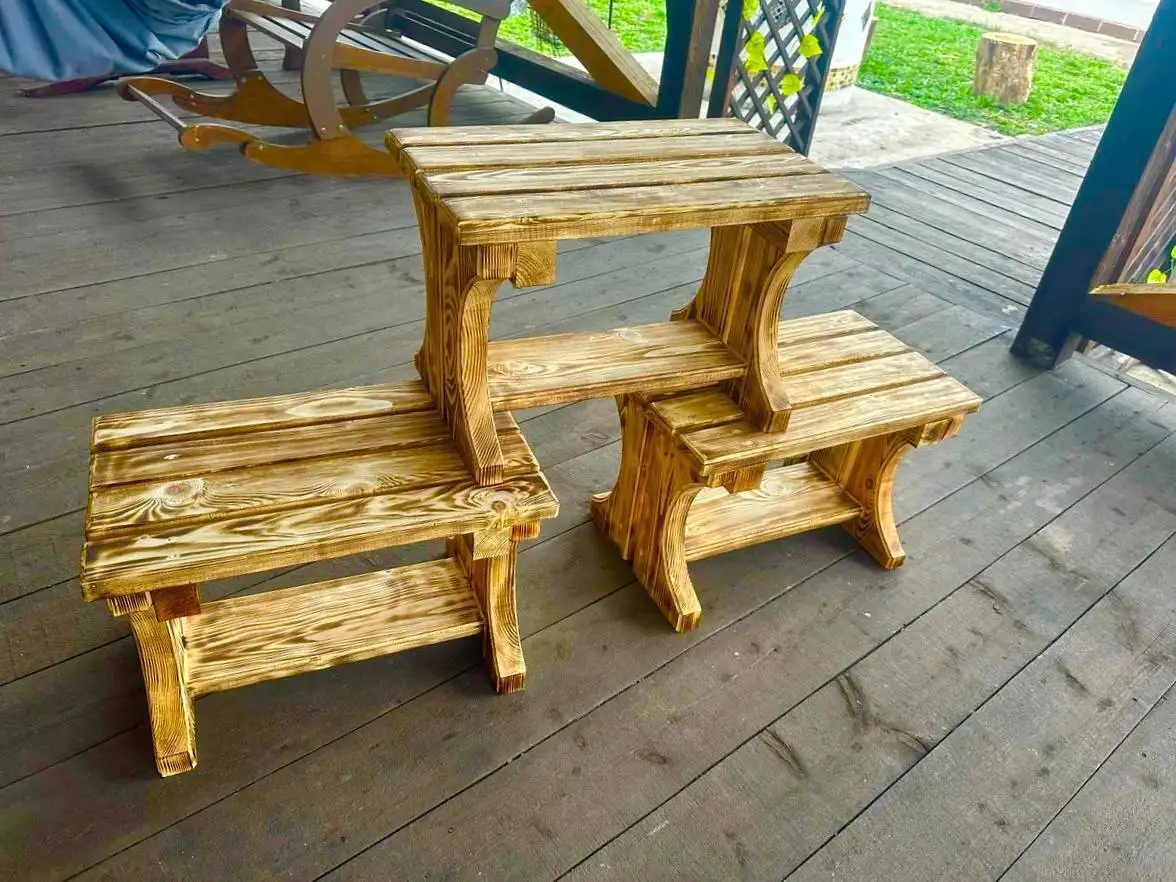 Скамейки из натурального дерева для сада или бани - Садовые скамейки (Для дома и дачи) в Самара