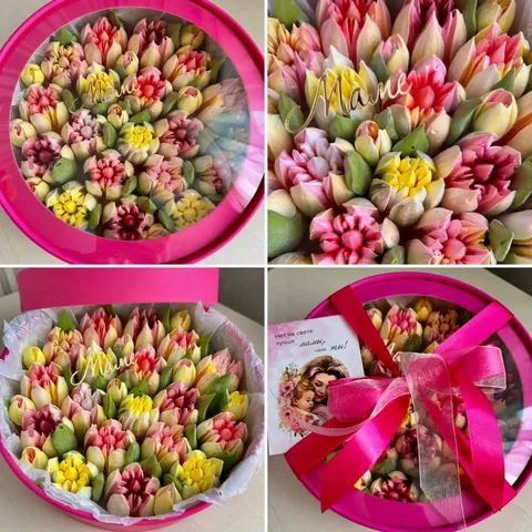 Подарочная коробочка с зефирными цветами для мамы - частное объявление в Самара