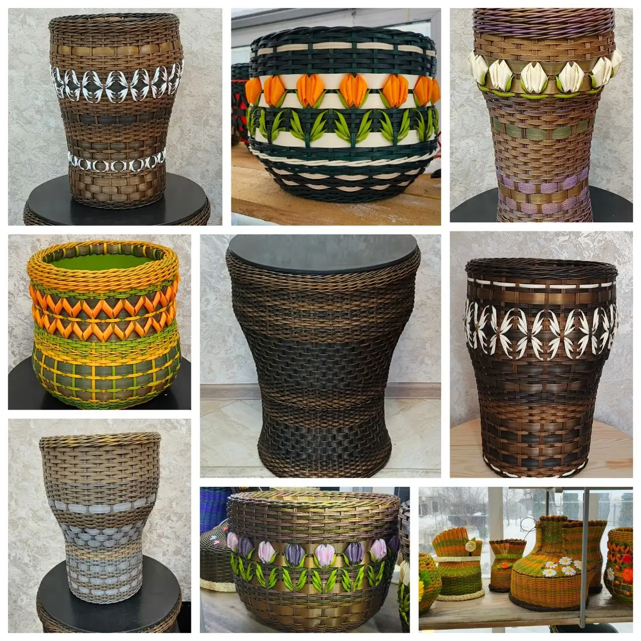 Кашпо из ротанга для сада - Сад и огород (Для дома и дачи) в Энергетик