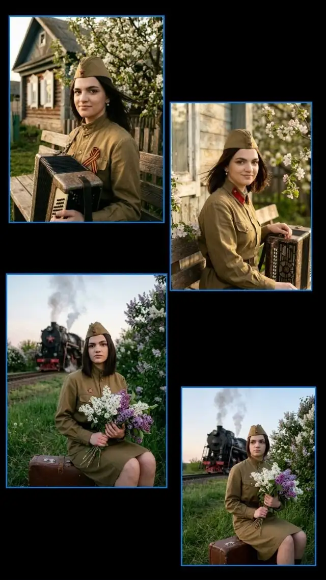 Услуги по созданию открыток и нейрофотосессии к майским праздникам - Услуги в Самара