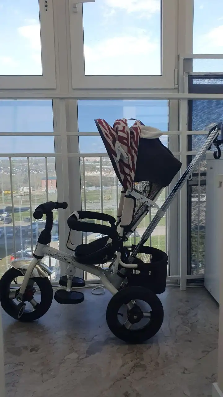 Велосипед с ручкой, 3 положения спинки, надувные колеса - Хобби и отдых в Самара