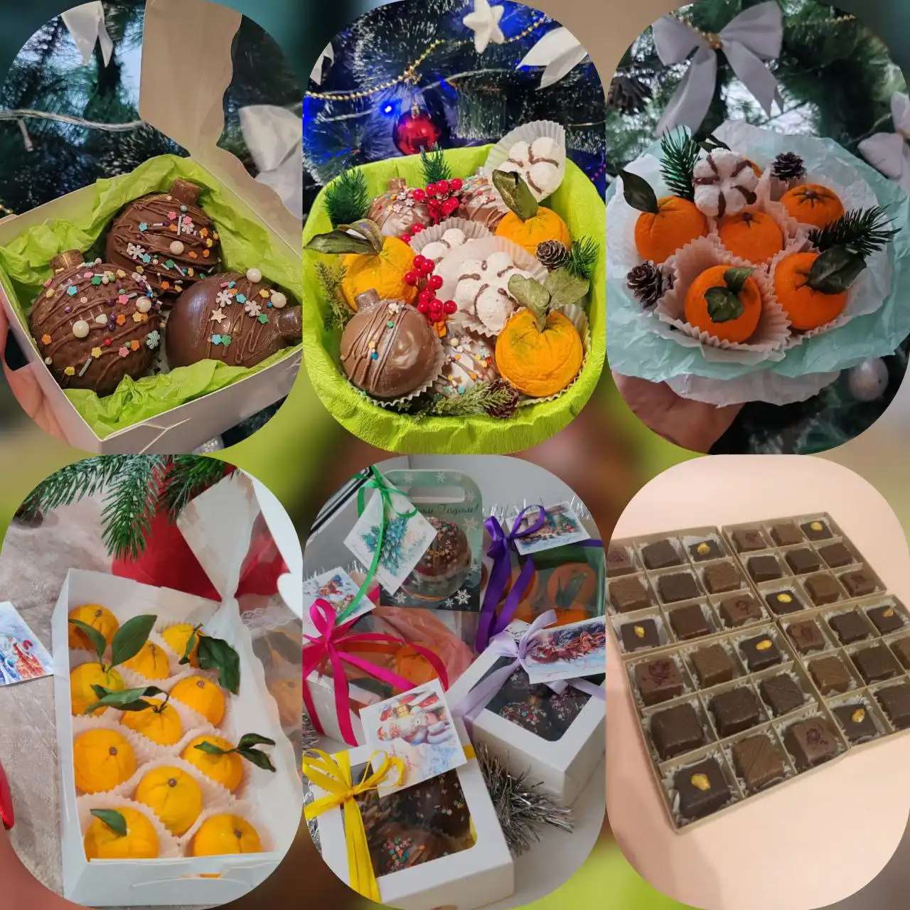 Новогодние шоколадные шары с сюрпризом и сладости