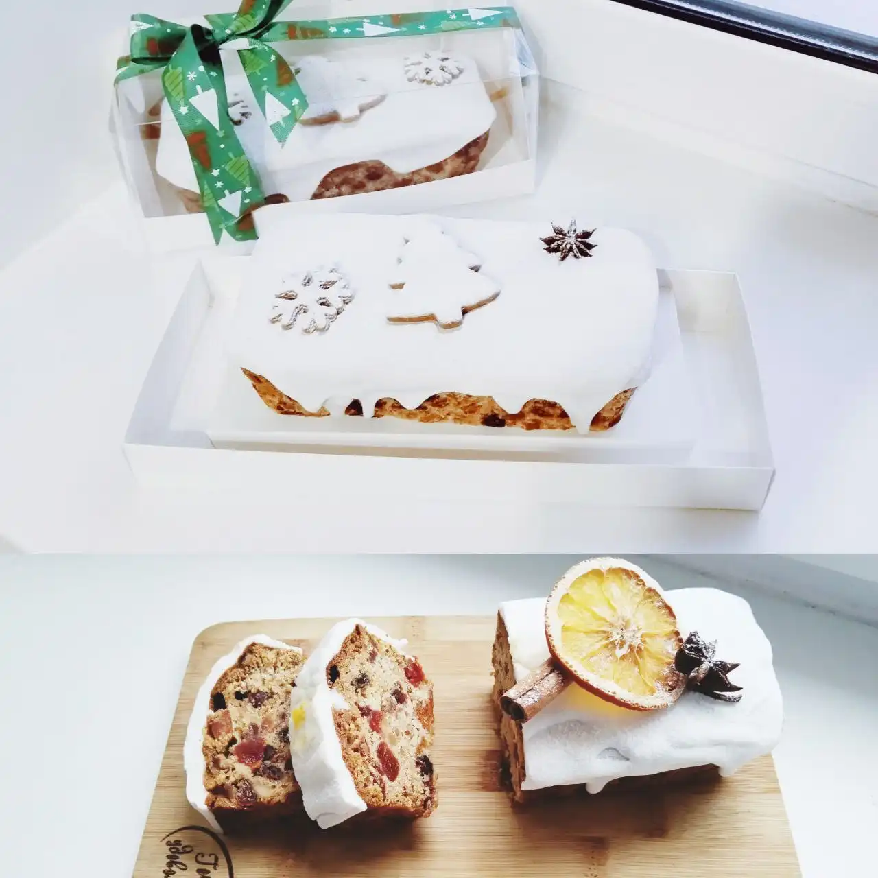 Праздничные ромовые кексы с глазурью маршмэллоу