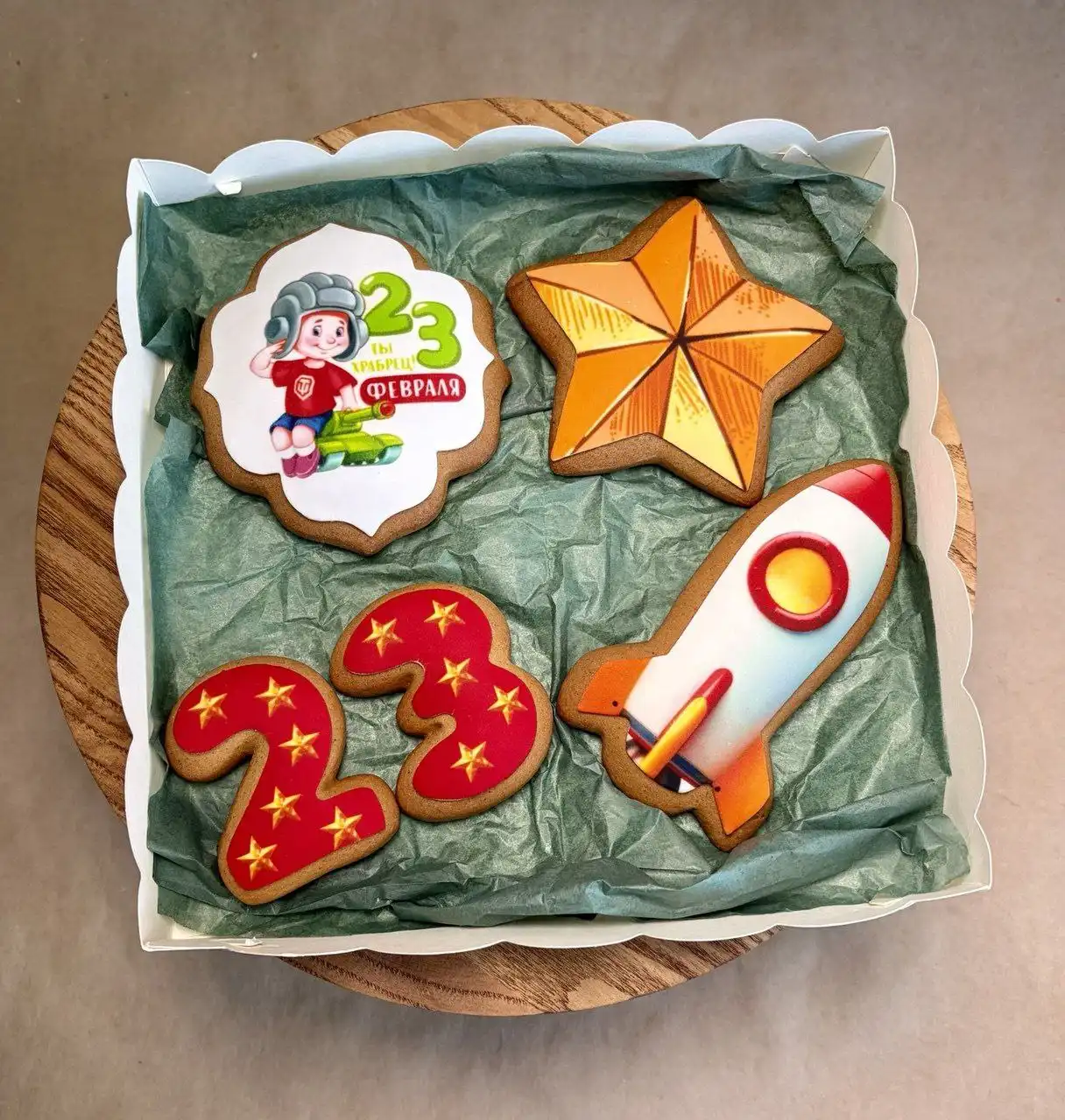 Набор имбирных пряников с праздничной печатью к 23 февраля - Подарки (Хобби и отдых) в Краснодар