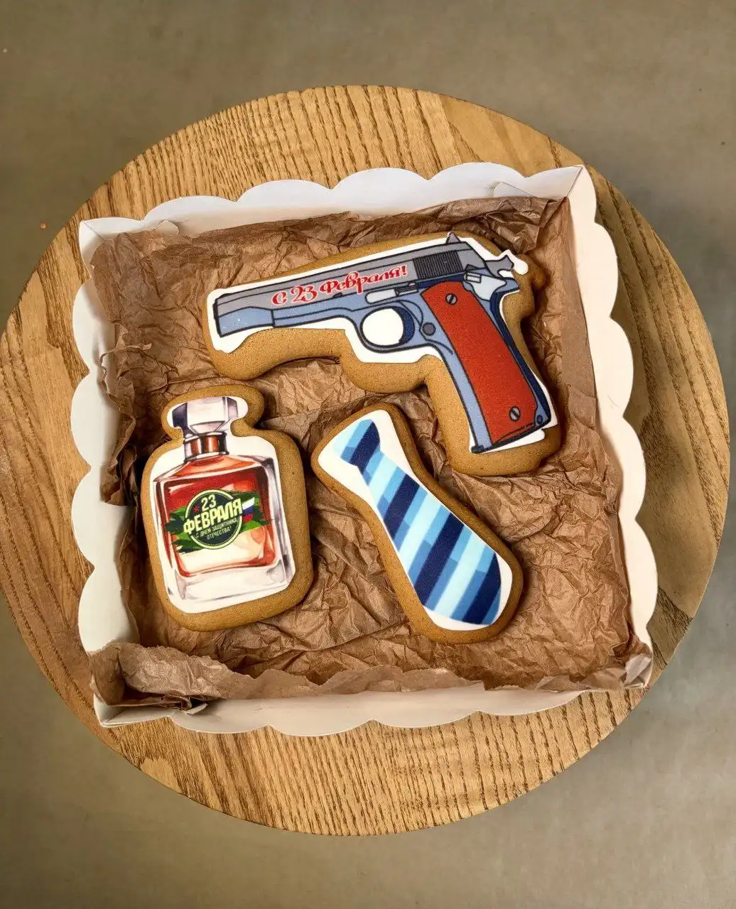 Набор имбирных пряников с праздничной печатью к 23 февраля - Подарки (Хобби и отдых) в Краснодар