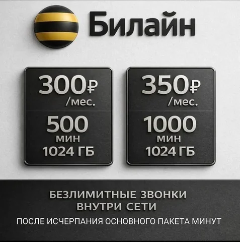 Номера Билайн с выгодным тарифом - Сим-карты/номера в Махачкала