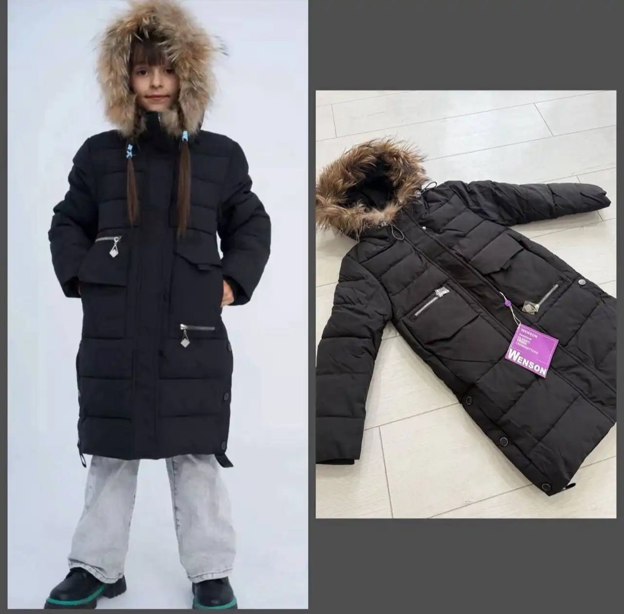 Пуховик для девочки размер 122