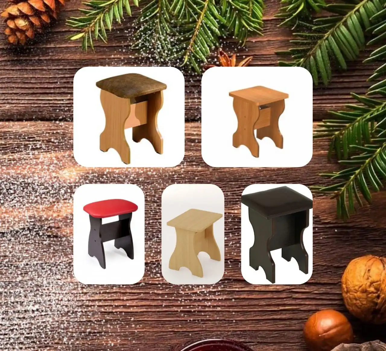 Изделия из дерева на заказ: табуреты, лавки, скамейки