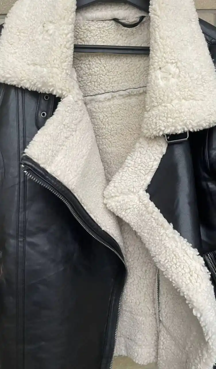 Продажа женской дубленки авиатор из кожзама - Верхняя одежда (Одежда) в Ростов-на-Дону