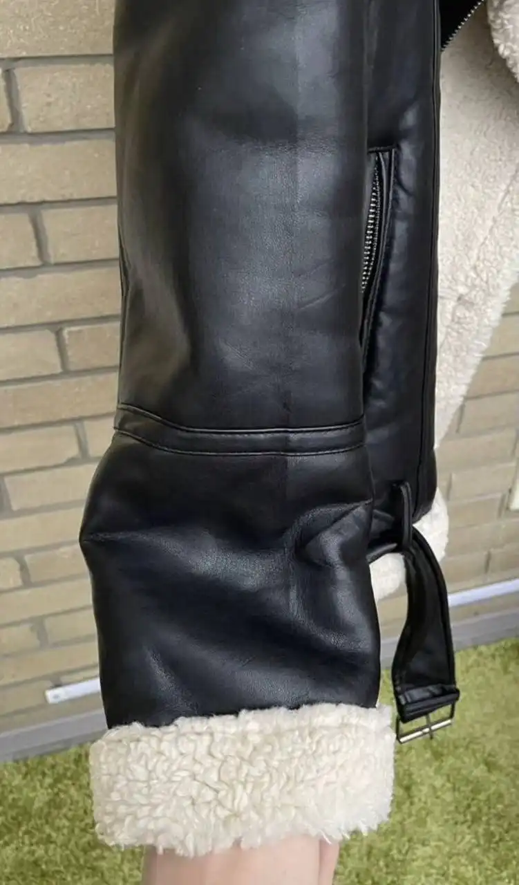 Продажа женской дубленки авиатор из кожзама - Верхняя одежда (Одежда) в Ростов-на-Дону