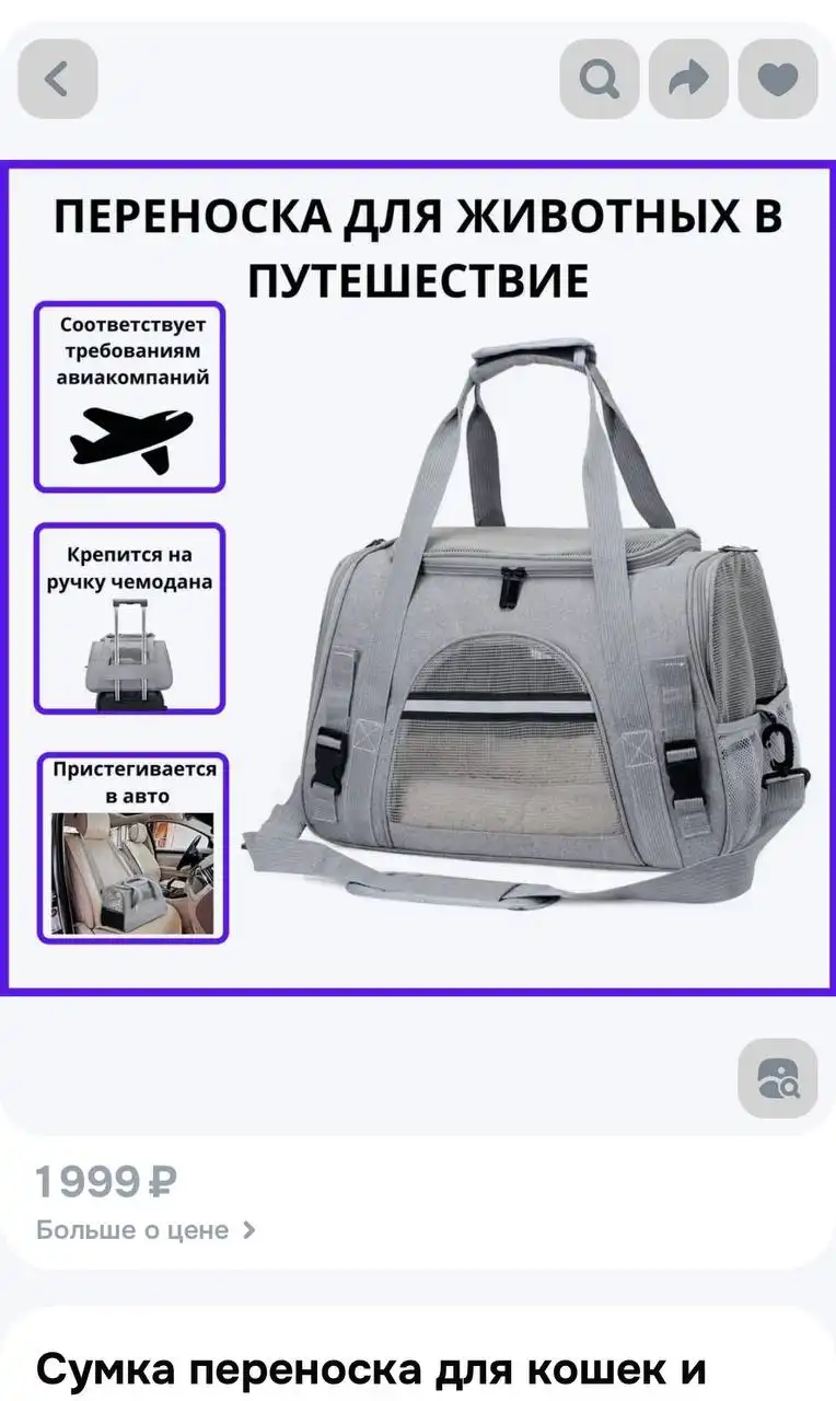 Переноска для животных - Аксессуары для животных (Животные) в Ростов-на-Дону