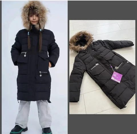 Пуховик для девочки, размер 122-128 - Обувь в Ростов-на-Дону