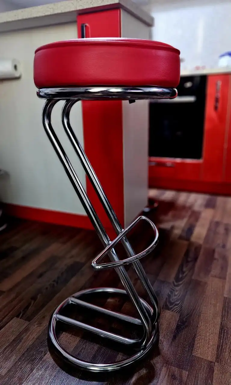 Барный стул хромированный с сиденьем из экокожи - Мебель (Для дома и дачи) в Ростов-на-дону