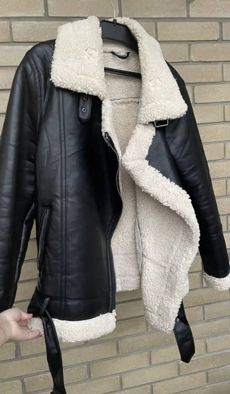 Женская дубленка авиатор из кожзама - Верхняя одежда (Одежда) в Ростов-на-Дону