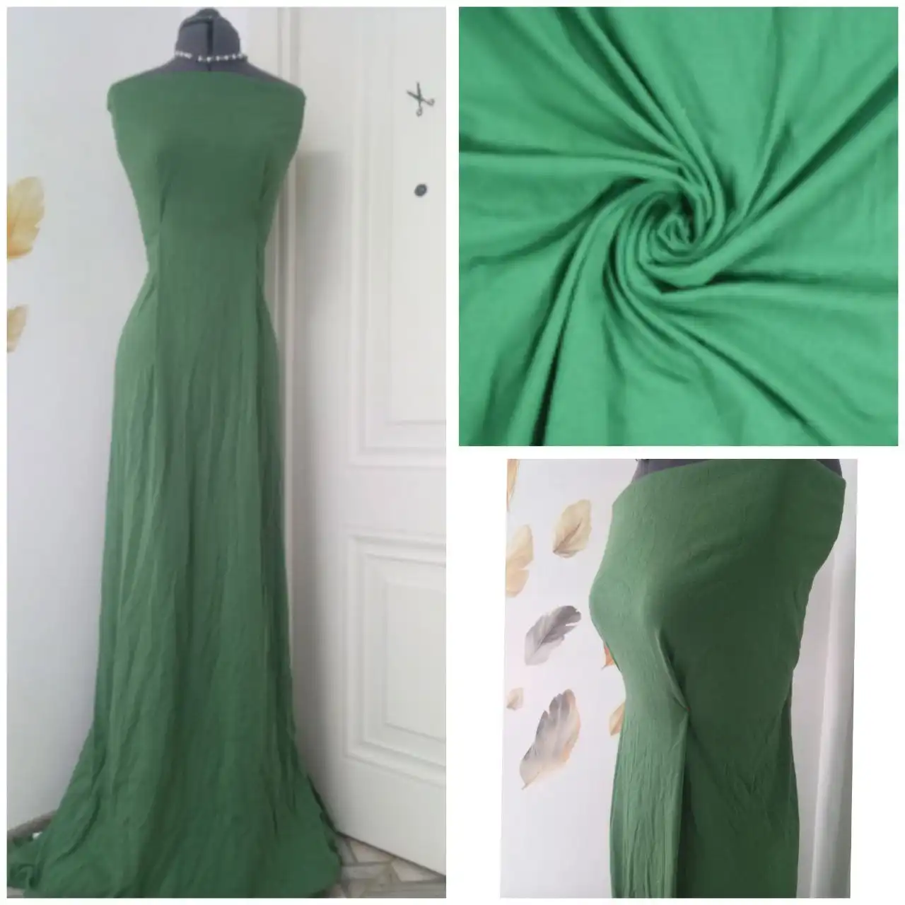 Трикотаж кулирка хб хаки-зелёный - Ткани (Одежда) в Пролетарск