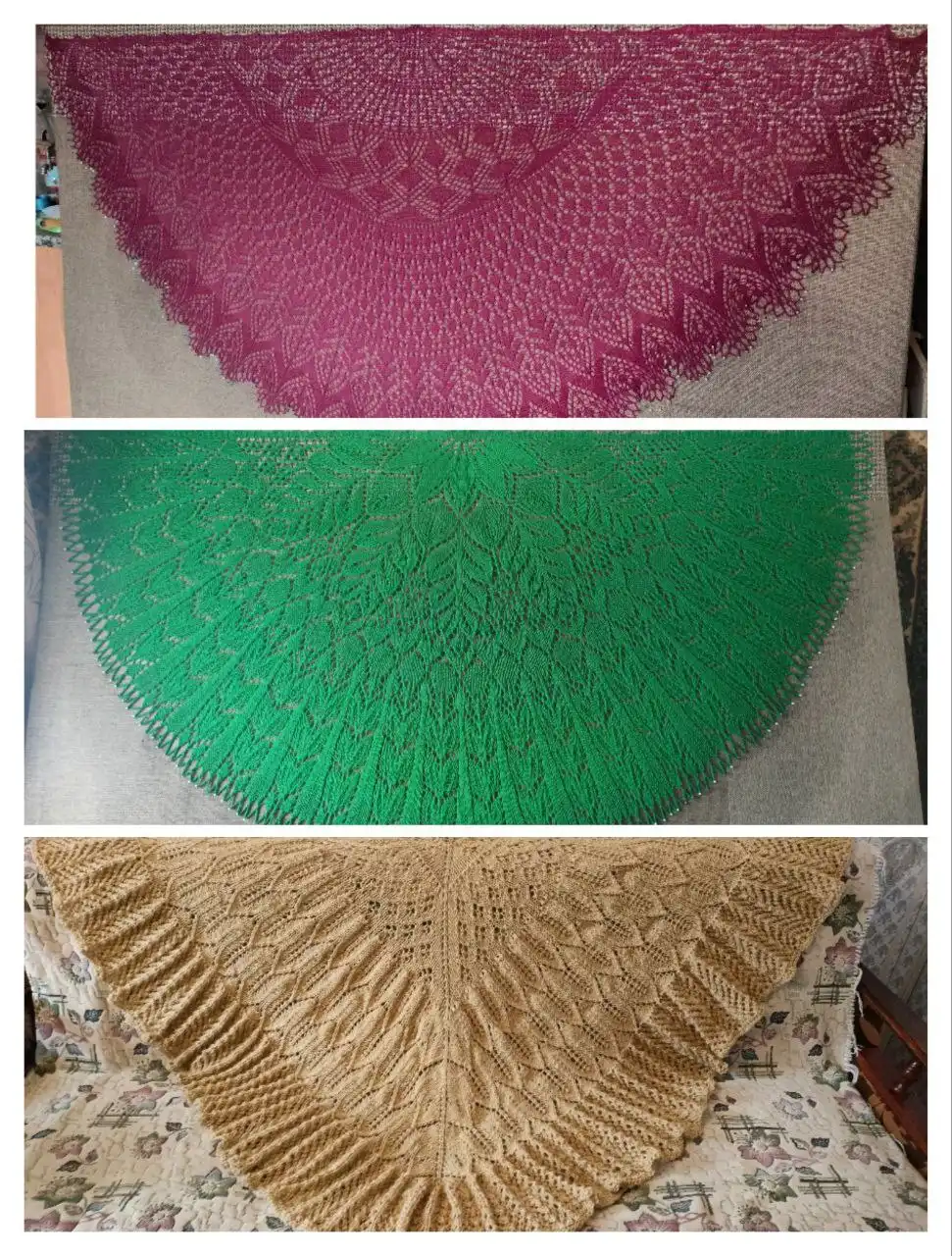 Ажурные шали ручной работы - Рукоделие (Хобби и отдых) в Ростов-на-дону