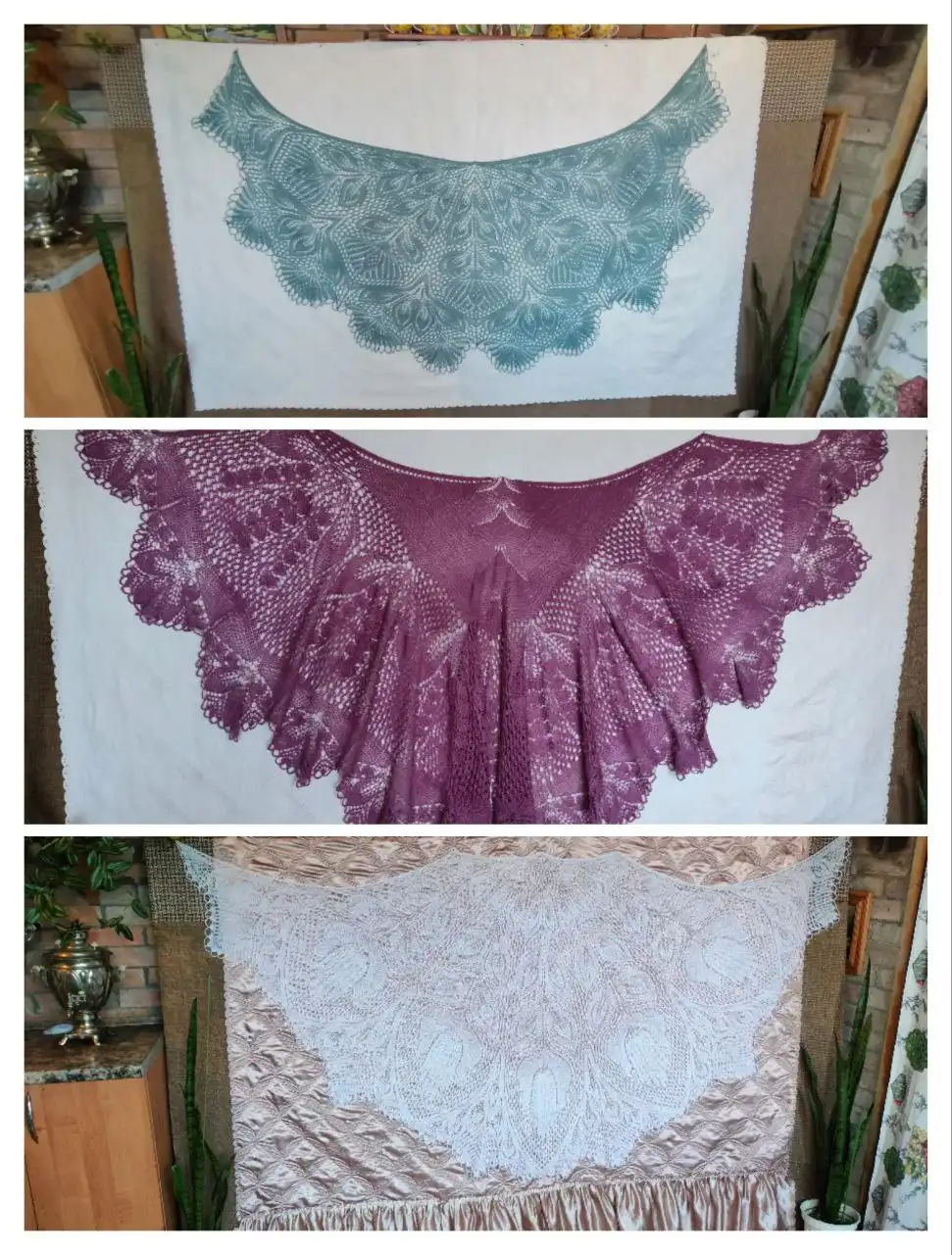 Ажурные шали ручной работы - Рукоделие (Хобби и отдых) в Ростов-на-дону