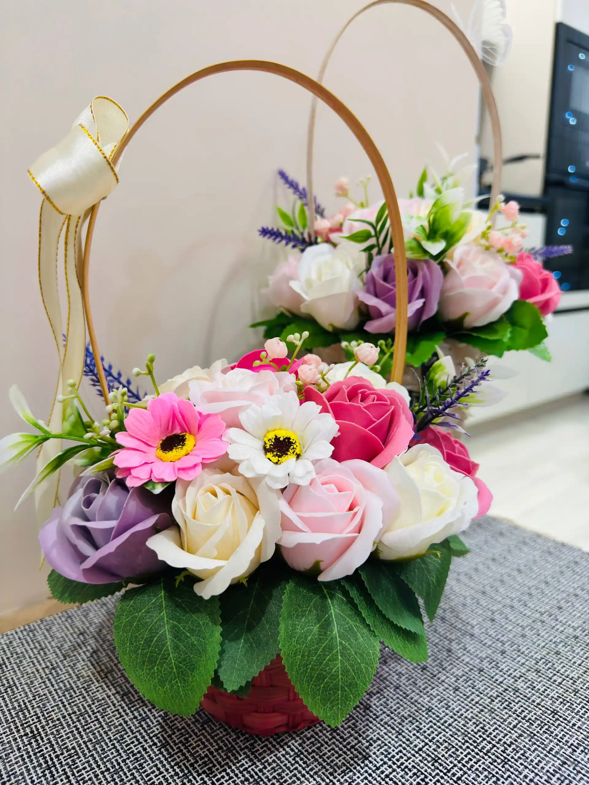 Букеты роз из мыла