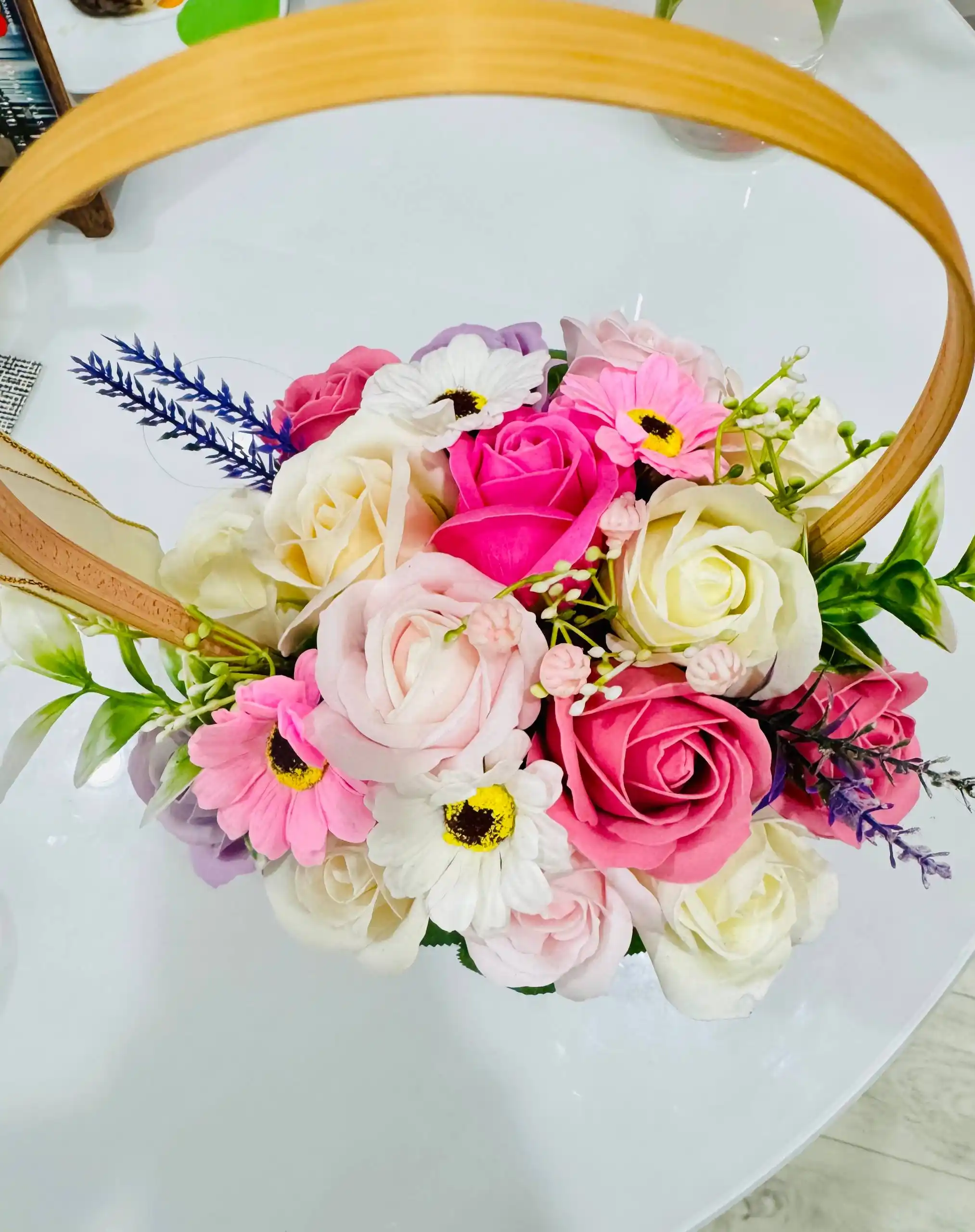 Букеты роз из мыла