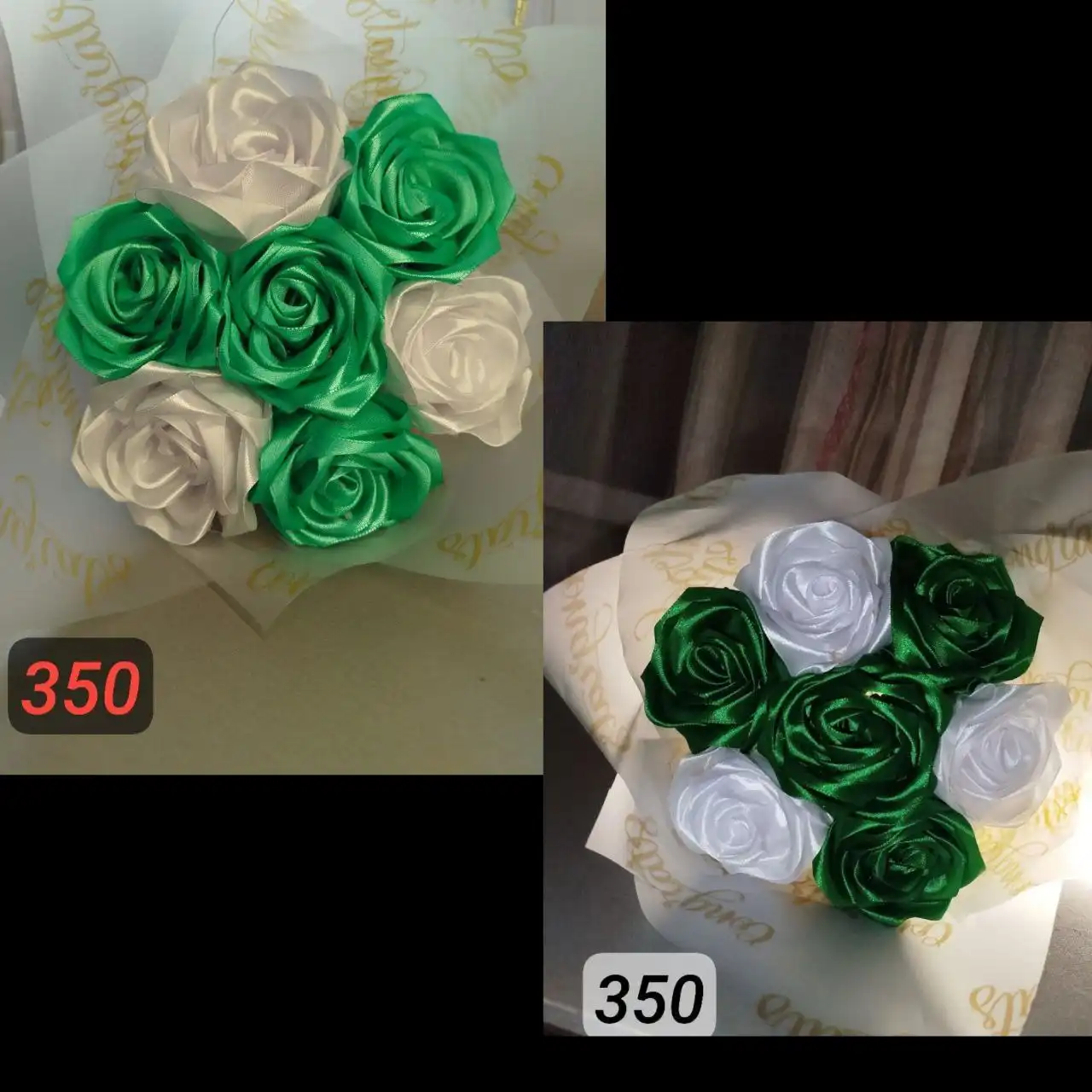 Букеты из лент ручной работы