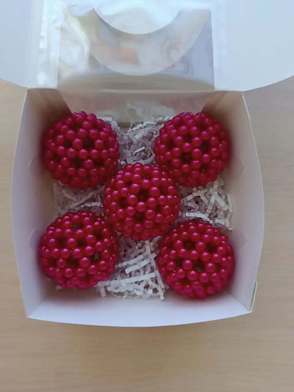 Елочные шары из бусин