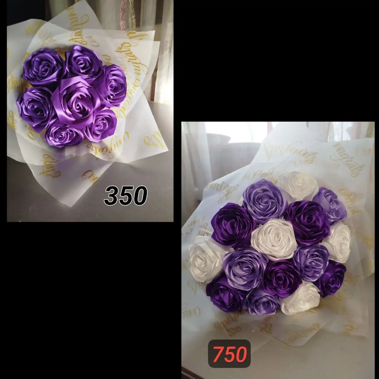 Идеальные букеты из лент – роскошь, которая не увядает