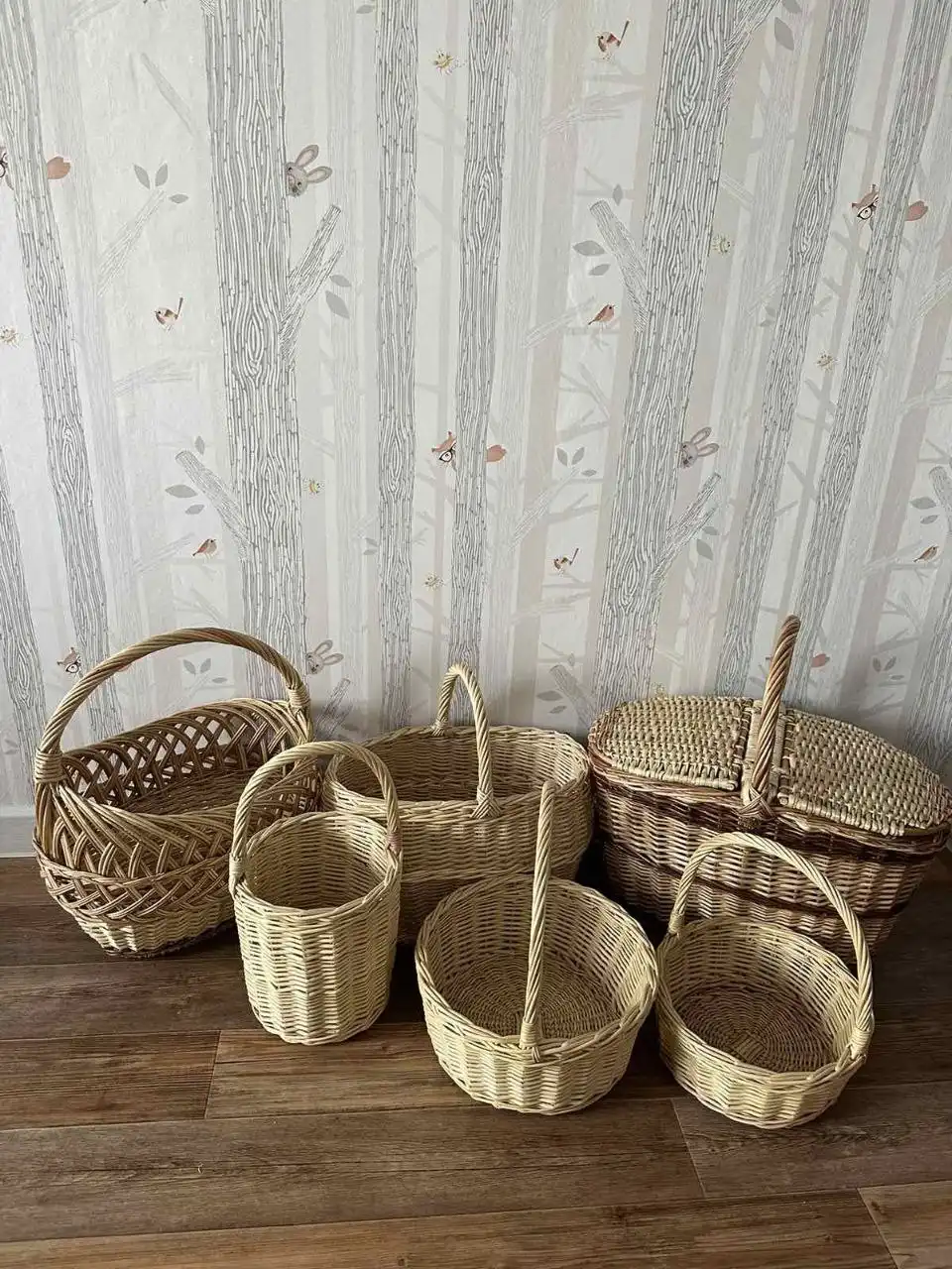 Корзины из натуральной лозы