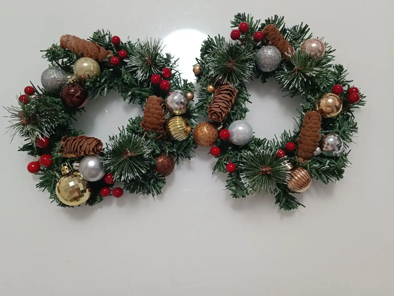 Новогодние венки, подсвечники, ёлки ручной работы