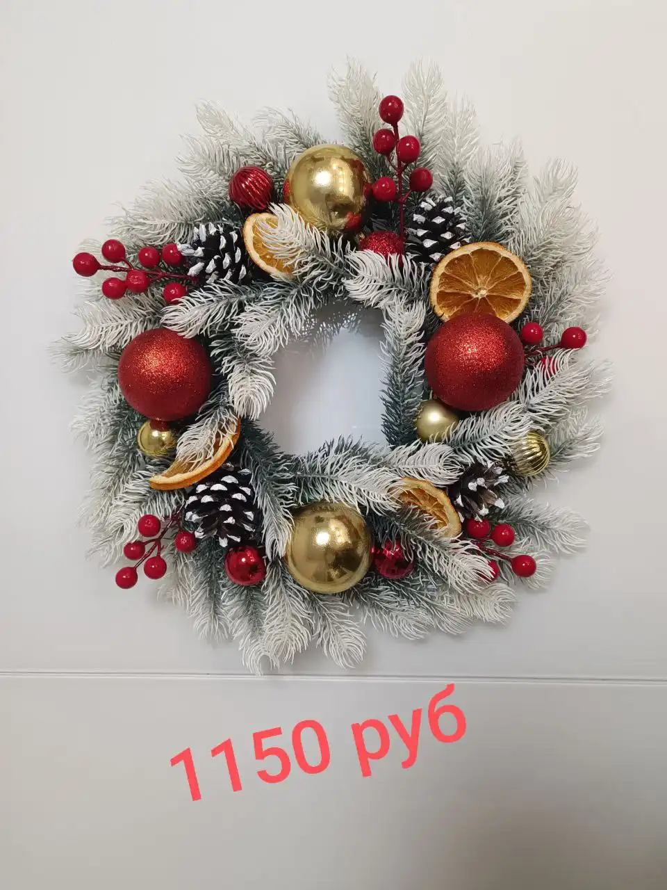 Новогодние венки, подсвечники, ёлки ручной работы