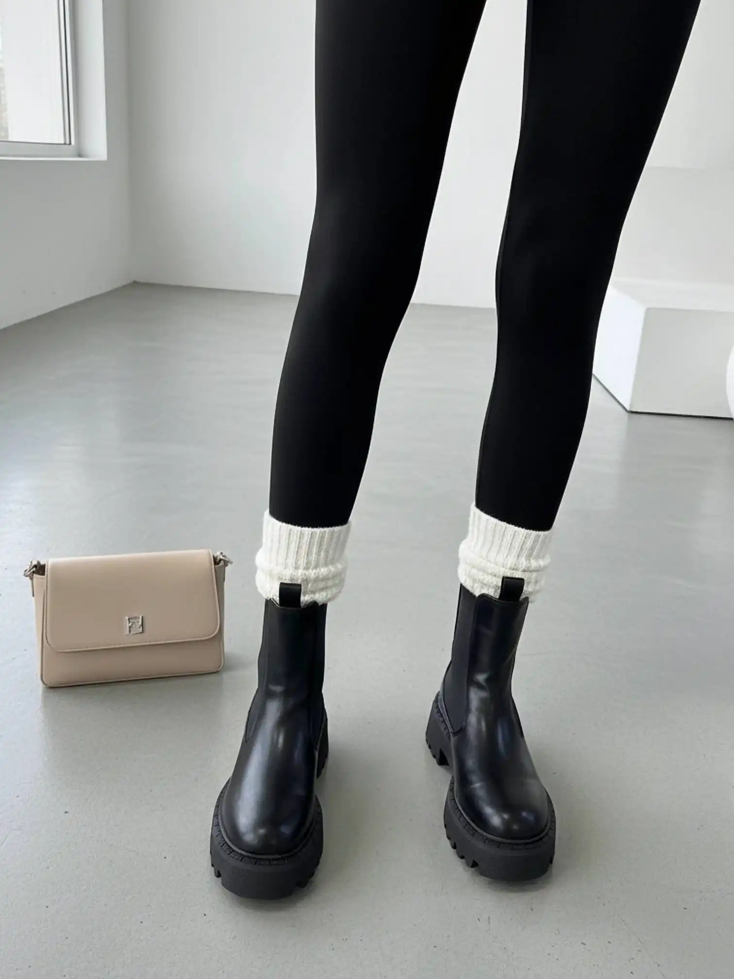 Зимние ботинки с натуральной шерстью