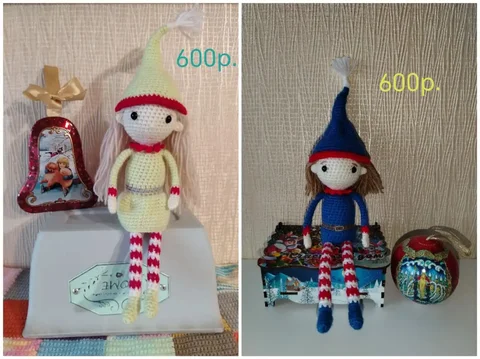 Продажа новогодних эльфов (девочка и мальчик) - Барахолка в Чебоксары